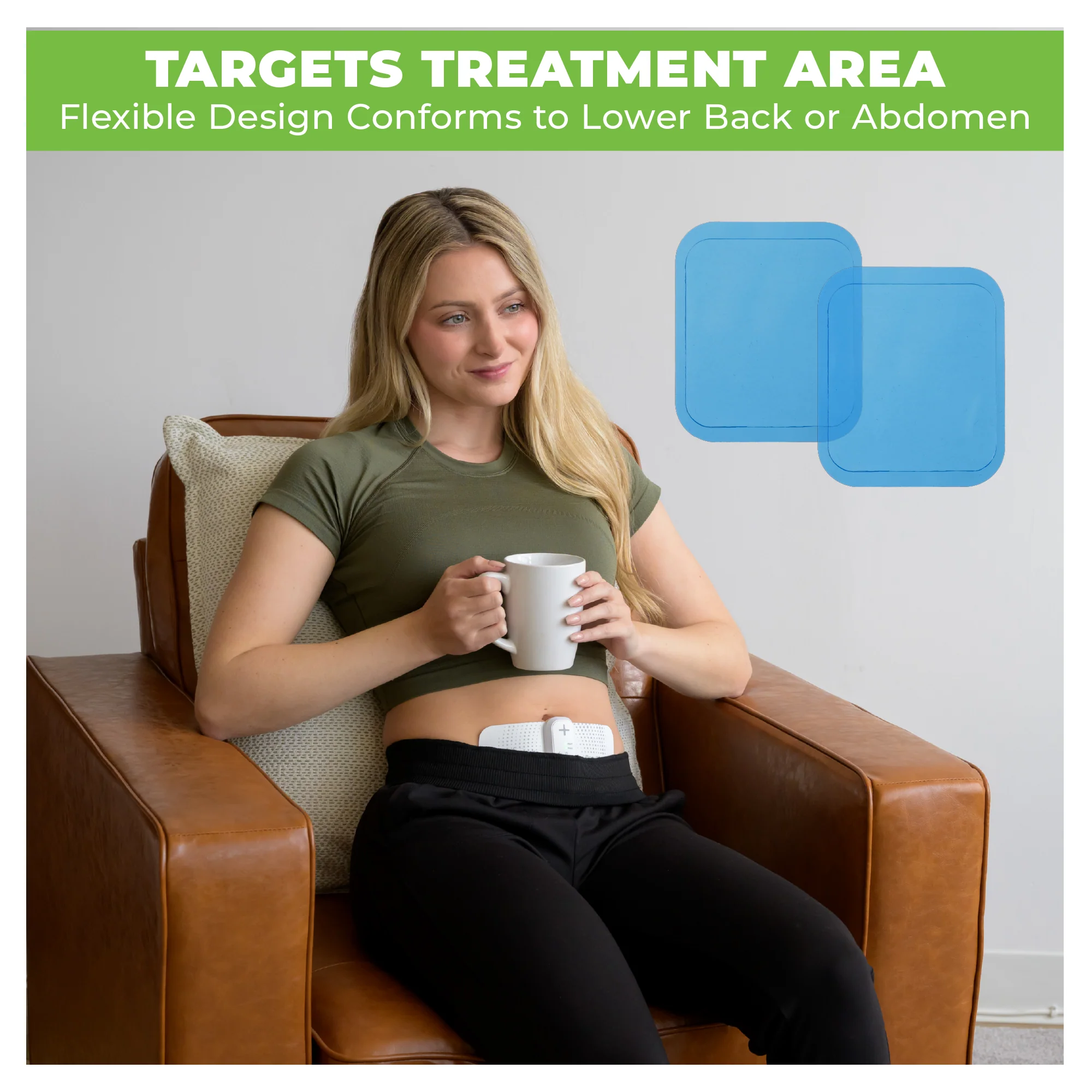 AccuRelief Menstrual Pain Relief TENS Unit Replacement Pads - Image 6