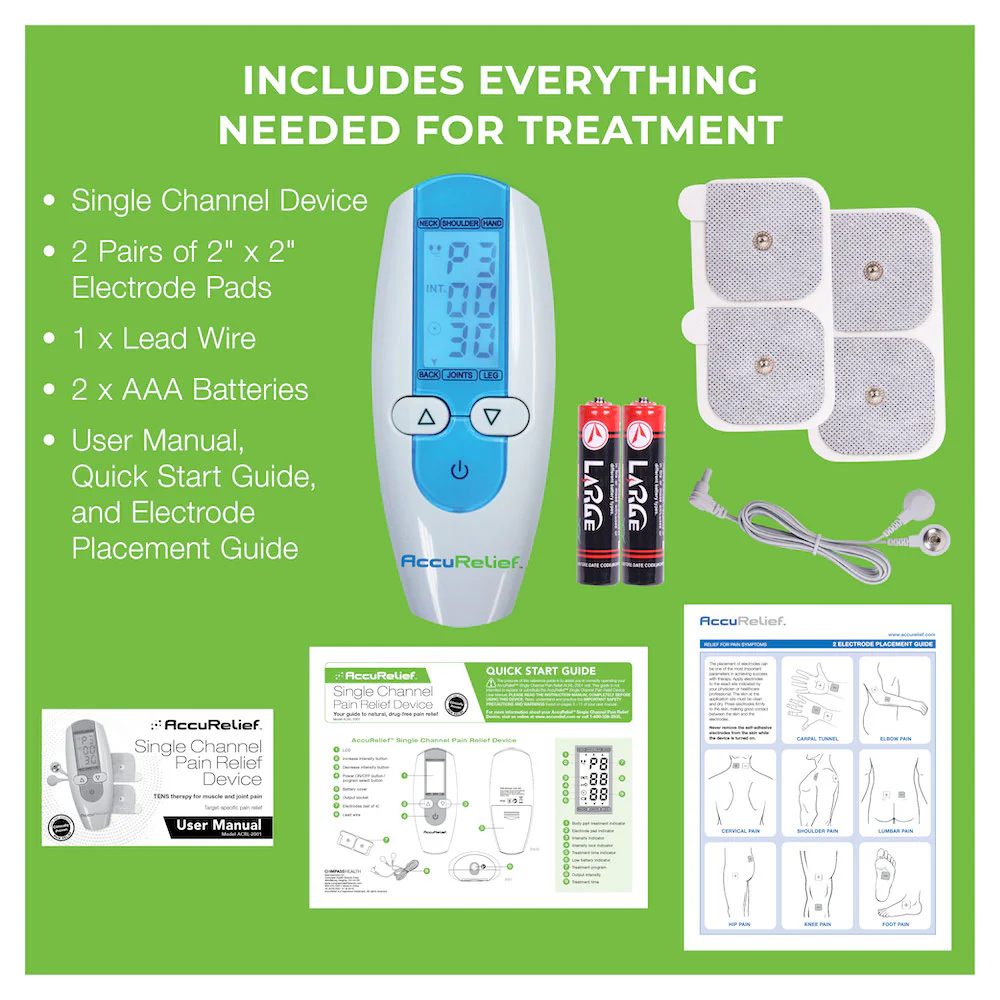 AccuRelief&trade; Single Channel TENS Unit - Image 6