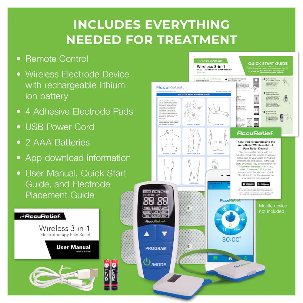 AccuRelief&trade; Wireless Pain Relief Device With Remote and Mobile App - Image 13