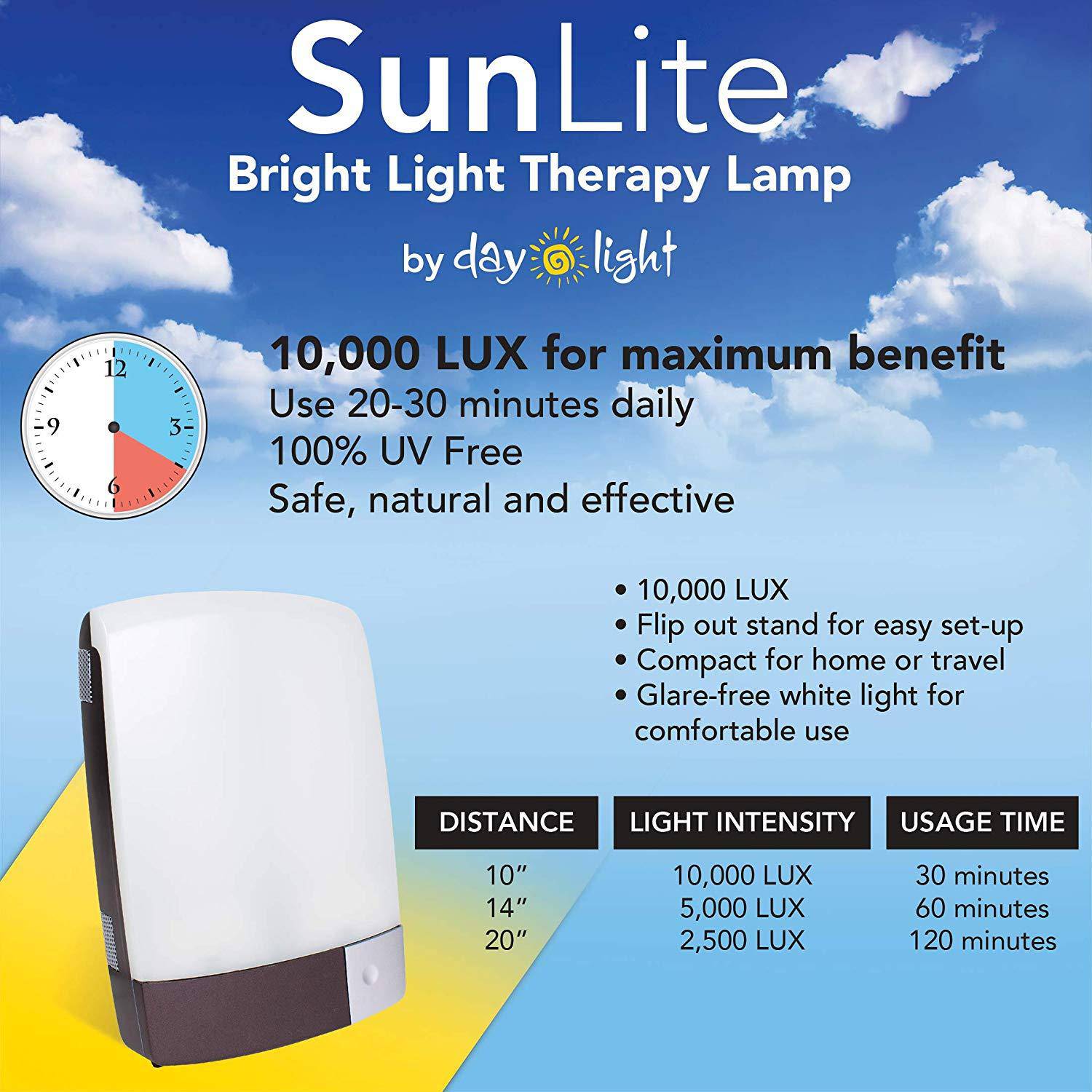Carex SunLite Light Therapy Lamp - Image 8