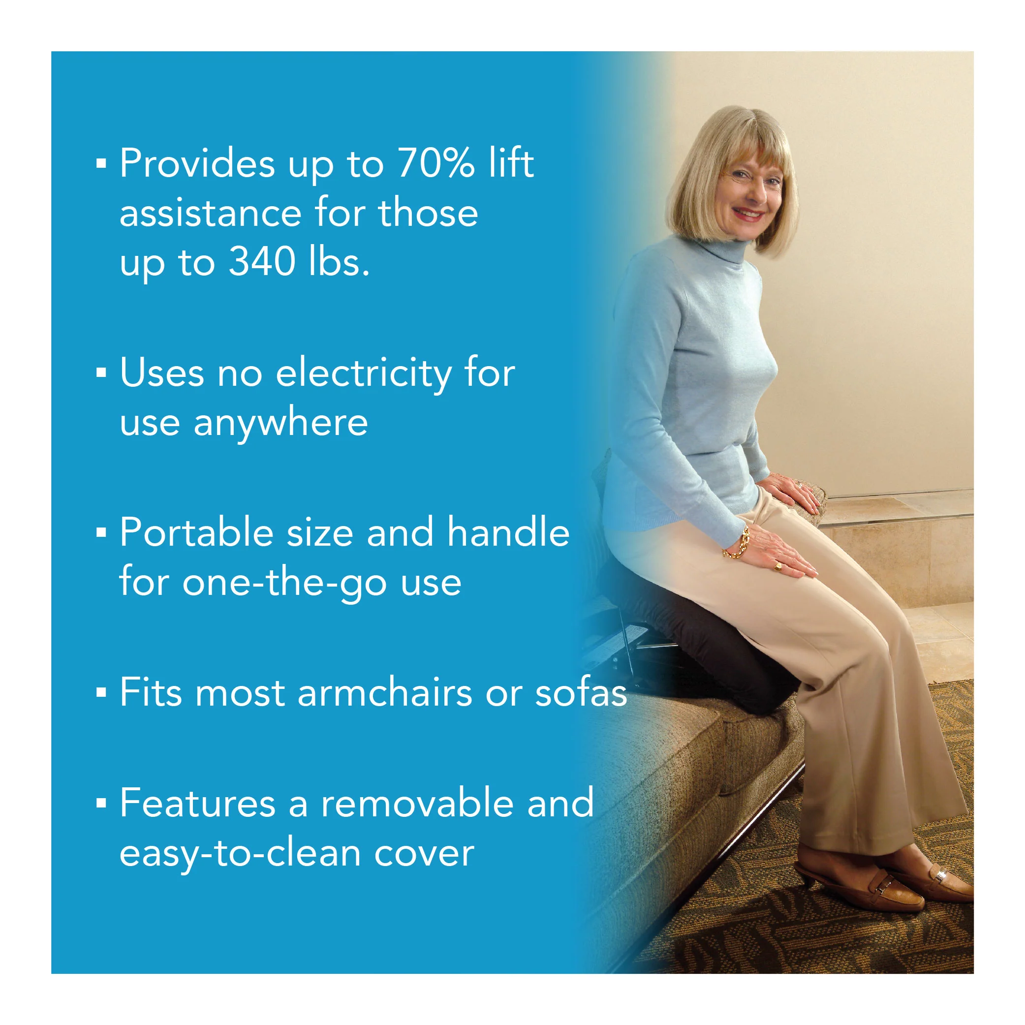 Carex Uplift Premium Seat Assist - Plus - Image 3